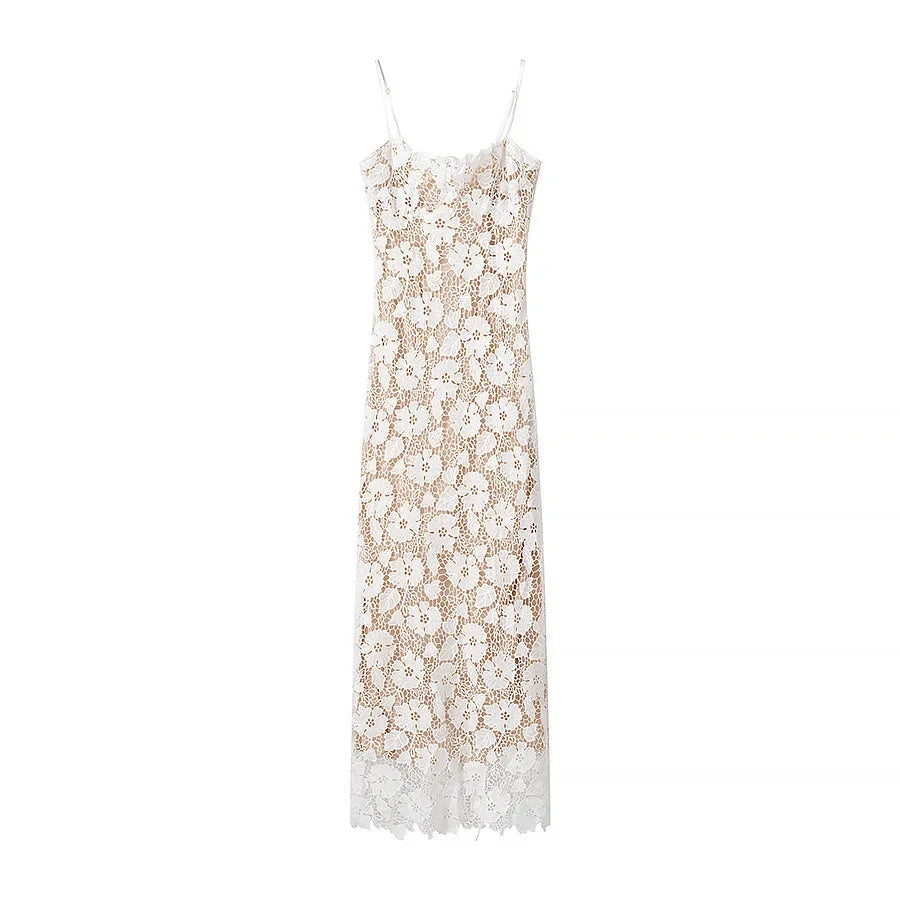 Cut Out Midi Dress Femme Raya