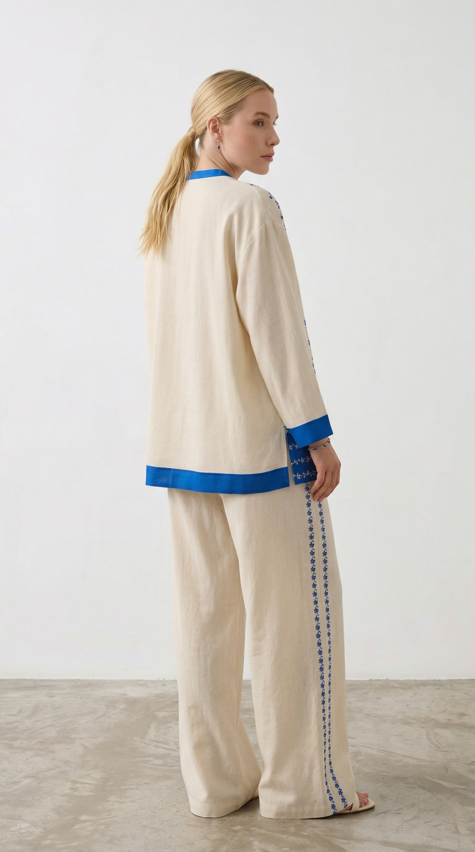 Zweiteiliges Set Santorini Print