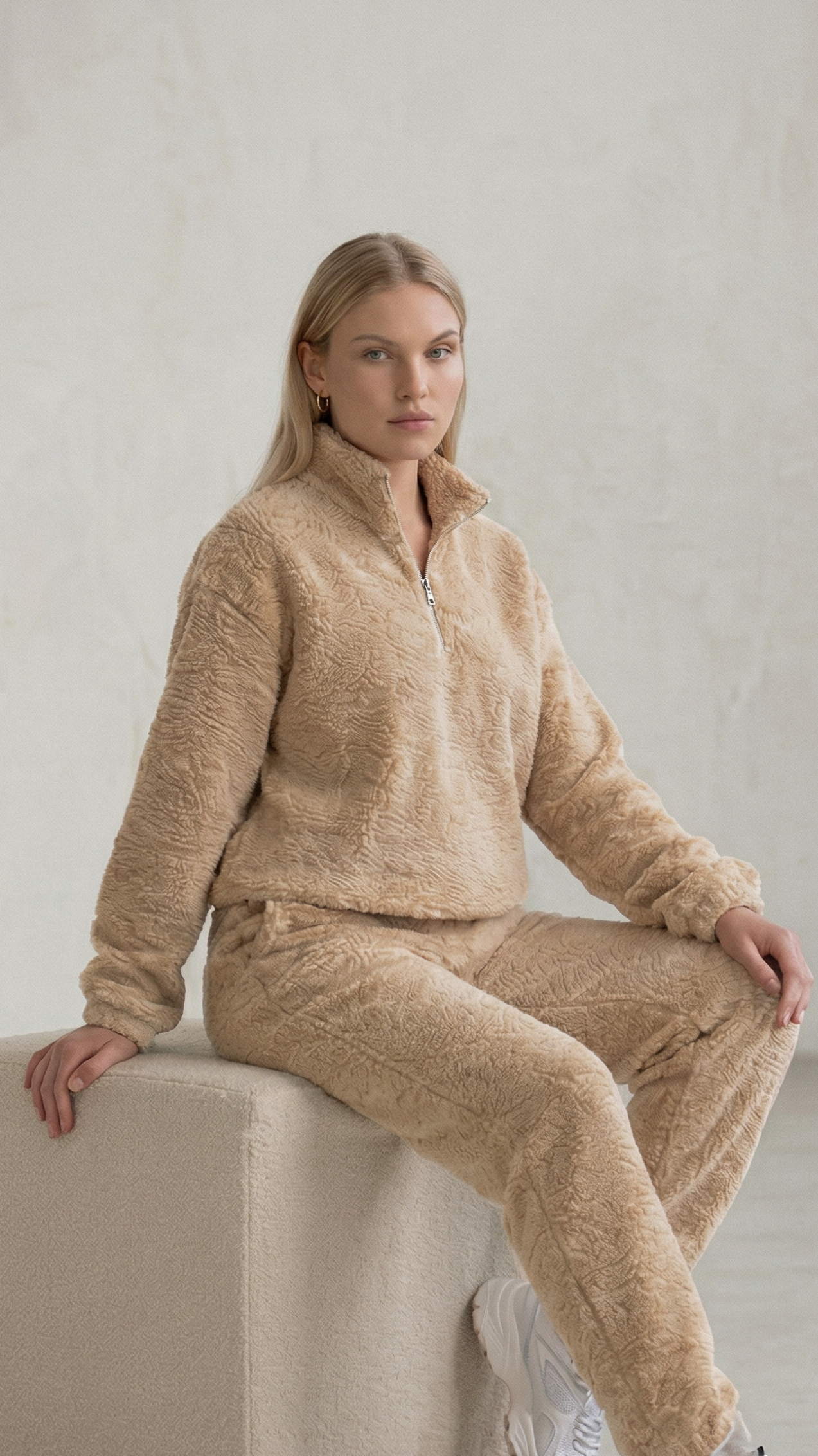 Zweiteiliges Set Nora aus Teddy-Stoff