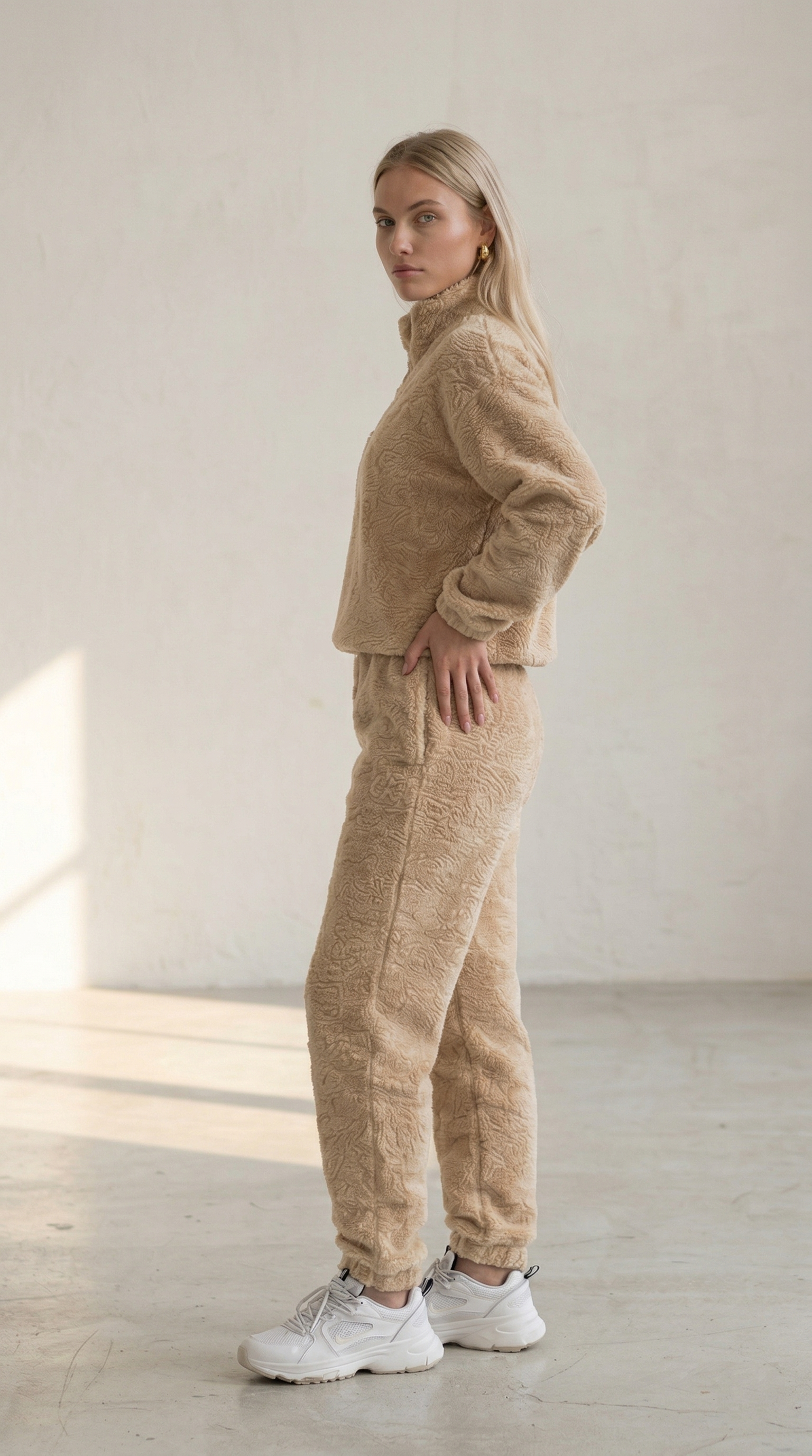 Zweiteiliges Set Nora aus Teddy-Stoff