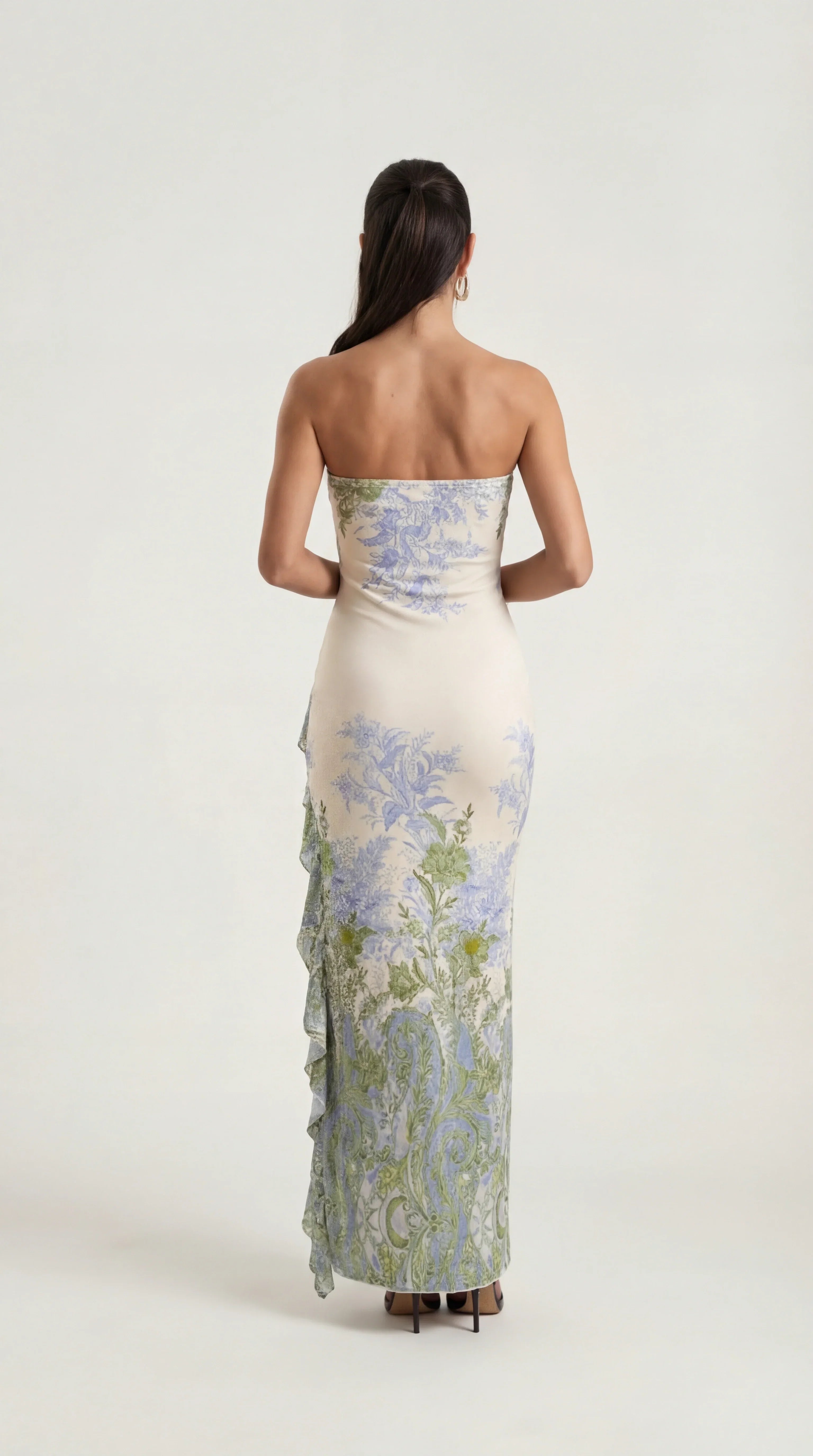 Midikleid Amara mit Raffungen