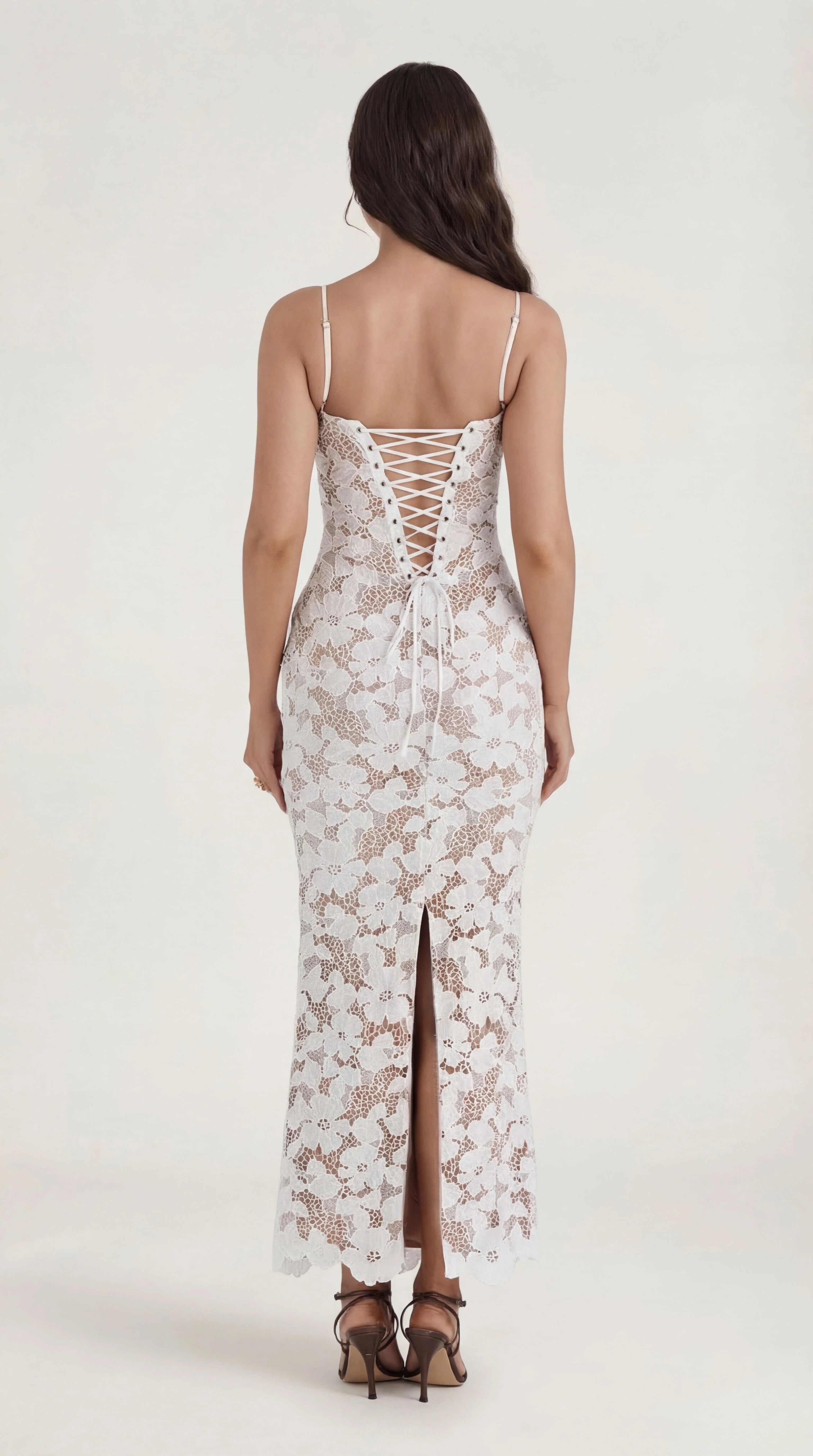 Cut Out Midi Dress Femme Raya
