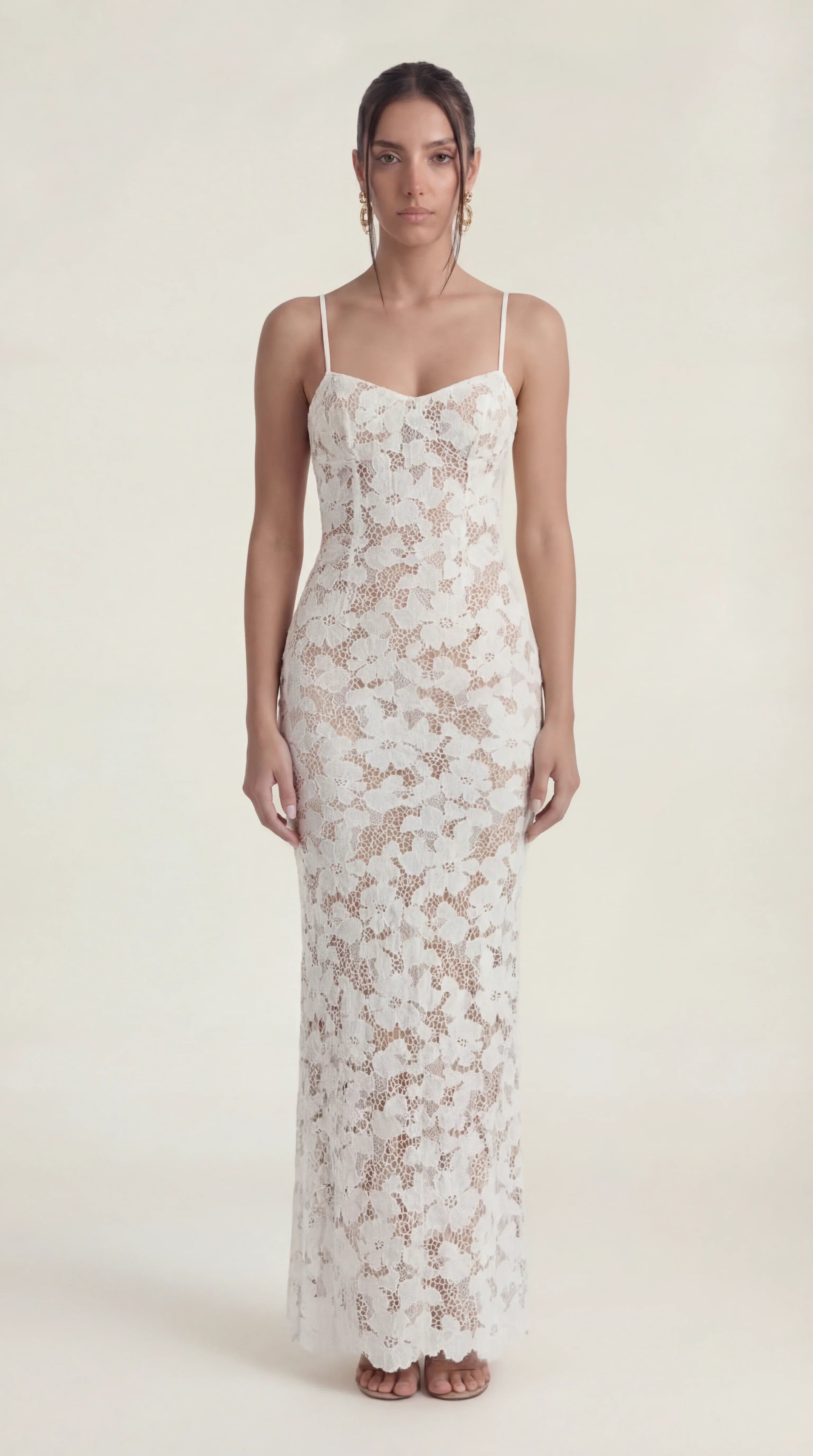Cut Out Midi Dress Femme Raya