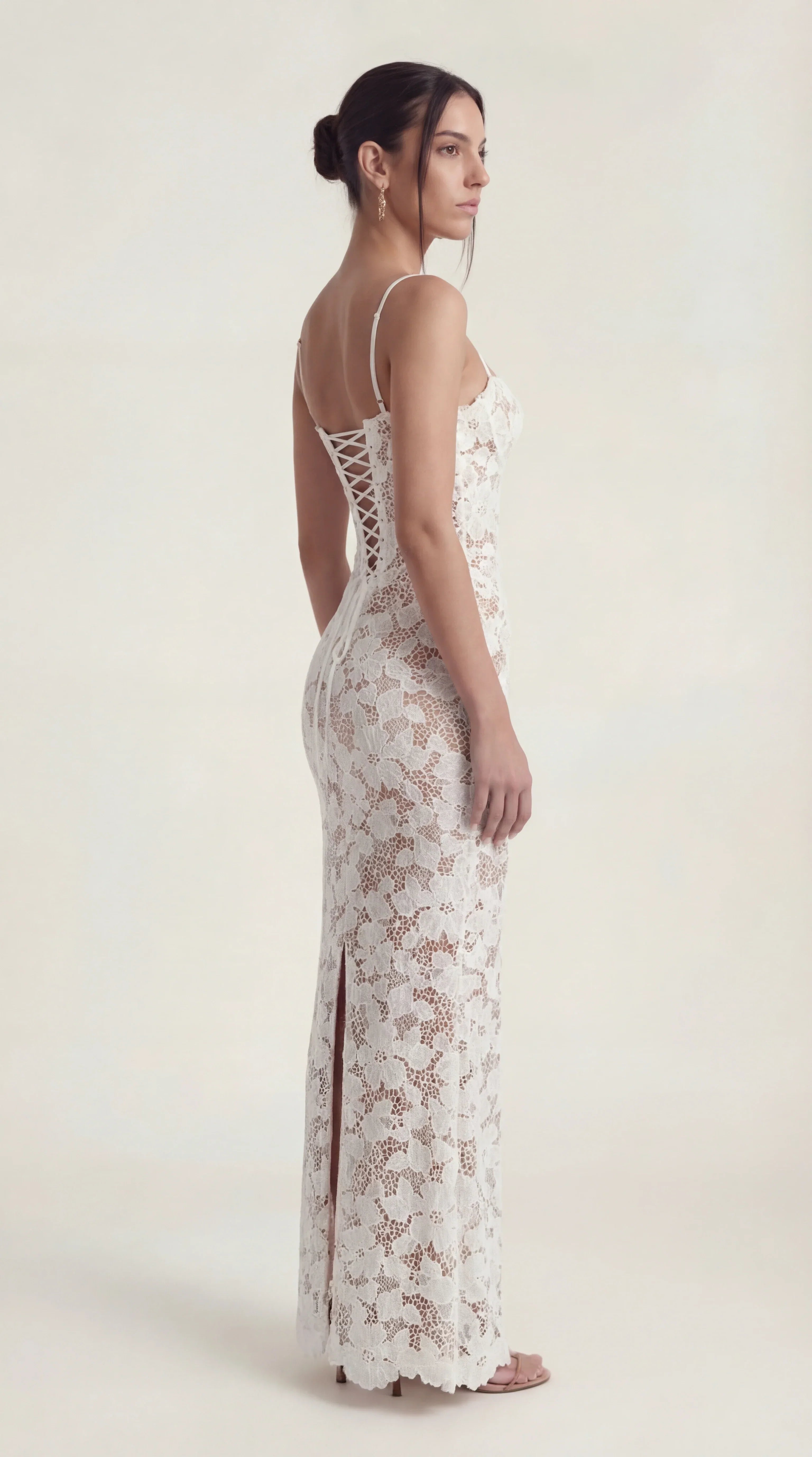 Cut Out Midi Dress Femme Raya