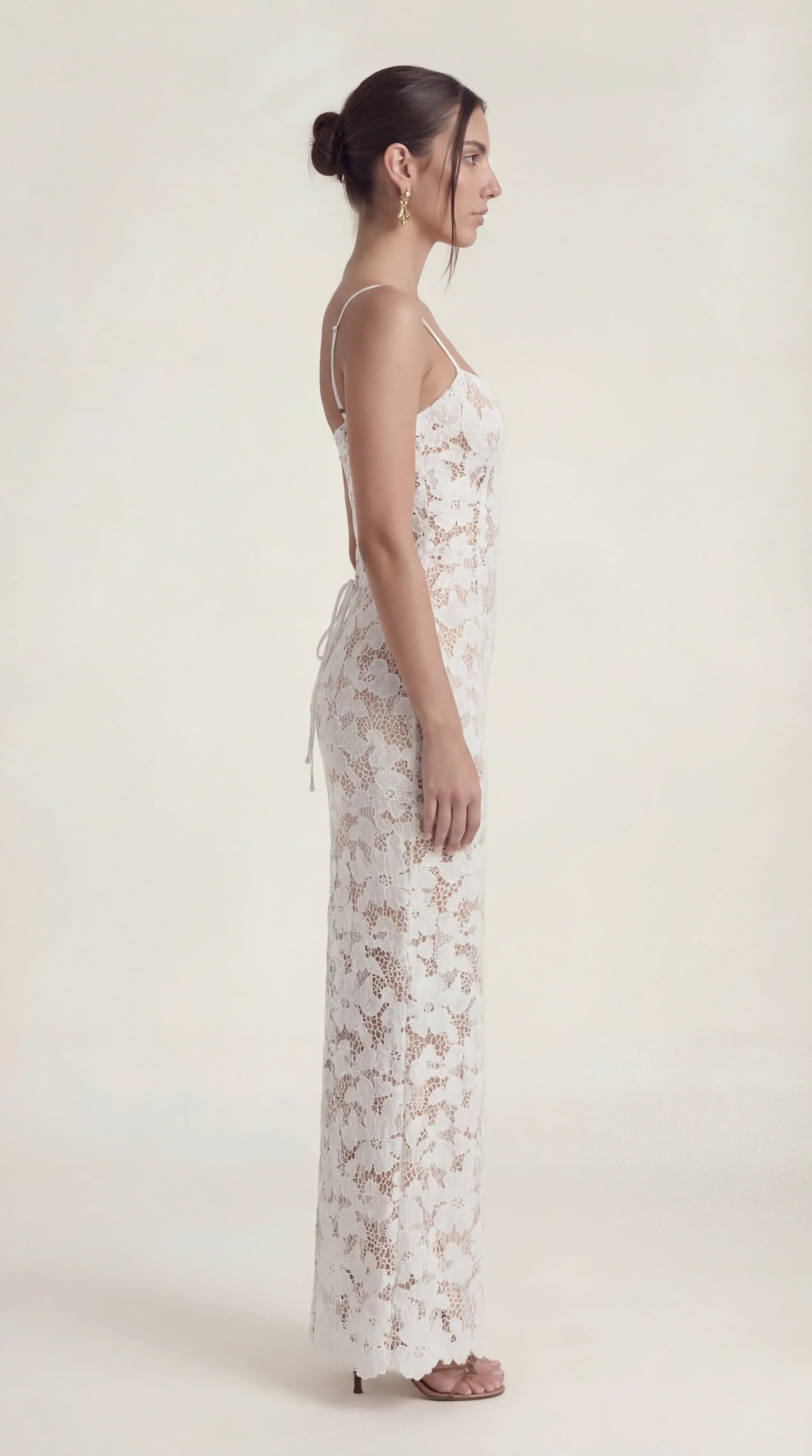 Cut Out Midi Dress Femme Raya