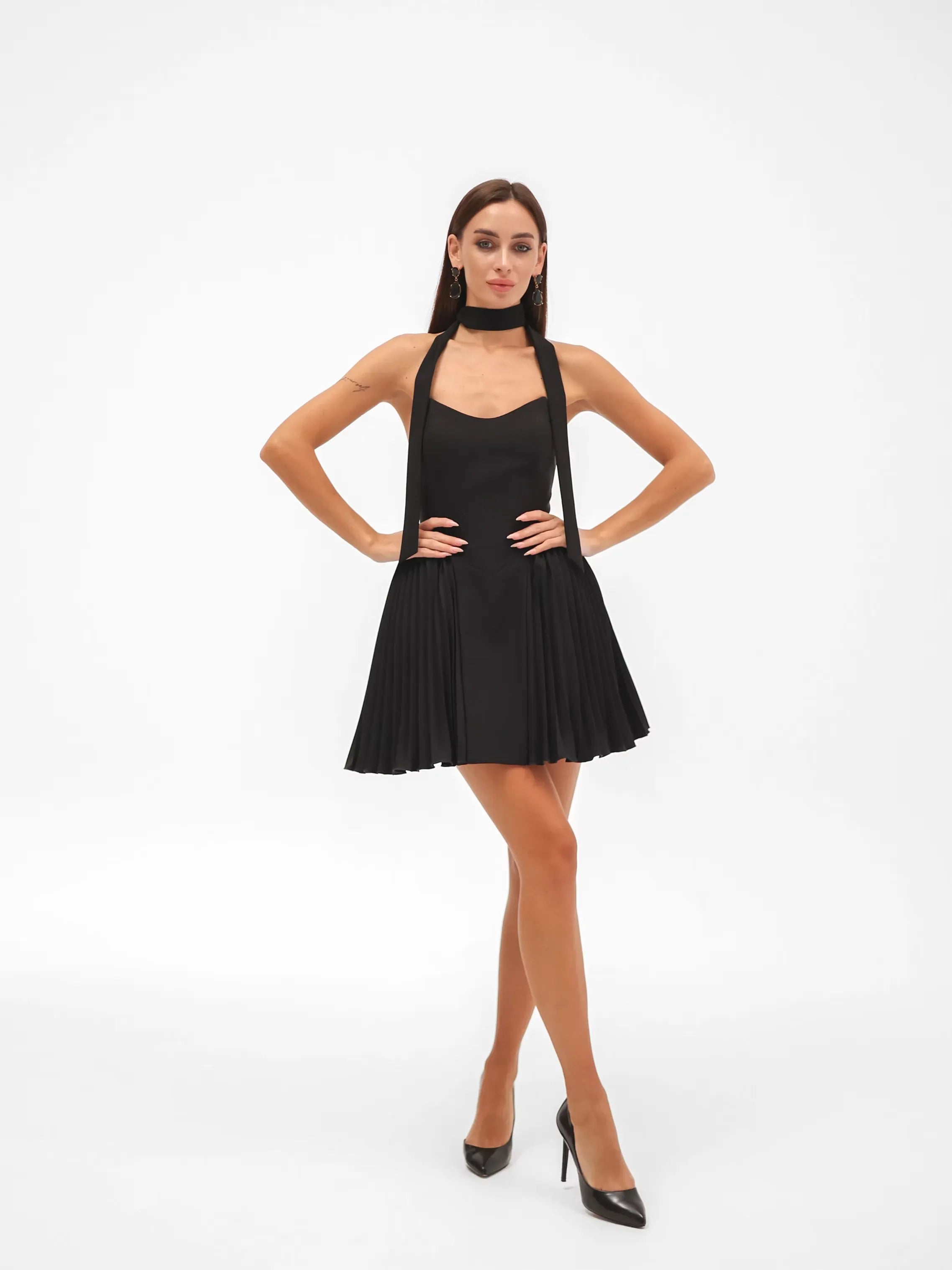 Mini Corset Dress with Puffy Pleated Skirt 'Aurora'